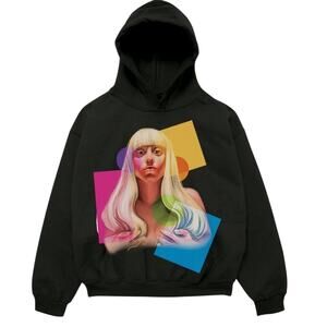 LADY GAGA ARTPOP Geometric Hoodie Size Medium New with Tag MSRP $90